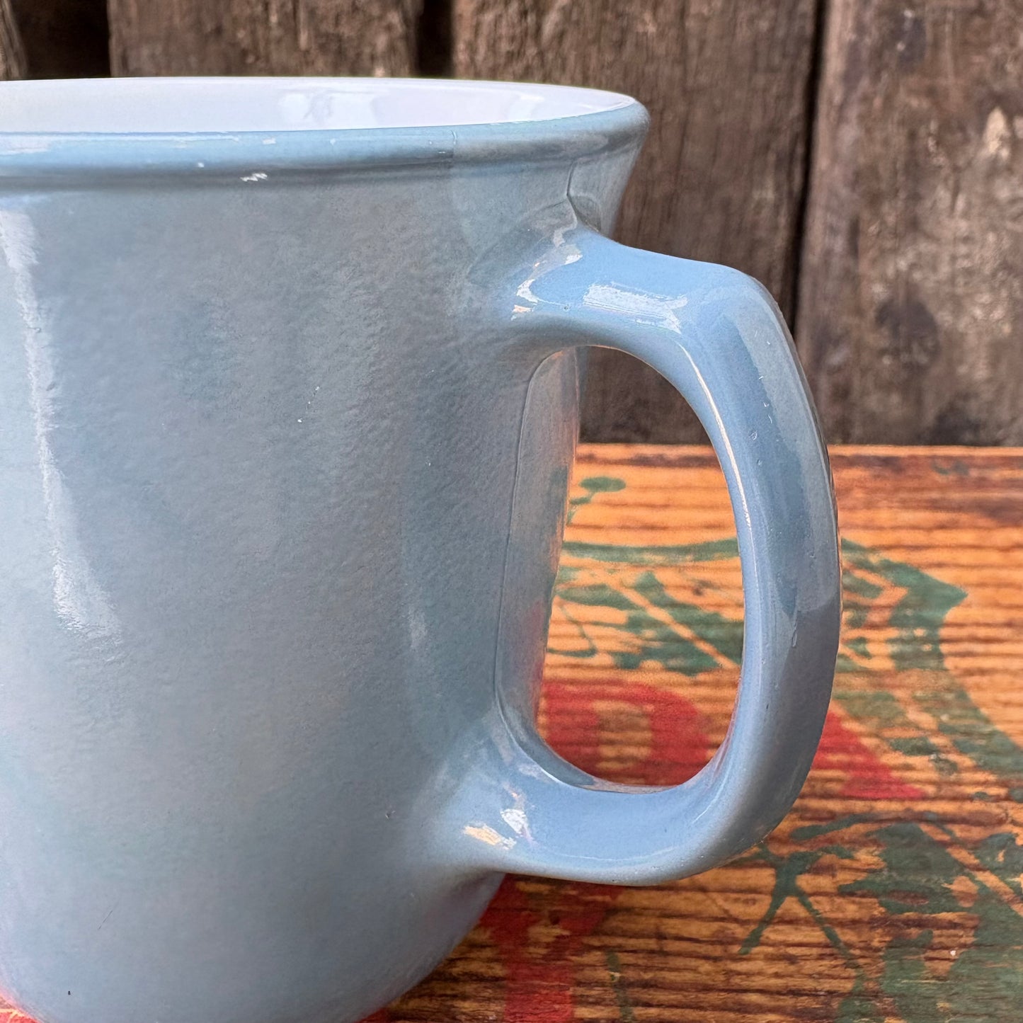 【USA vintage】PYREX mugcup Blue
