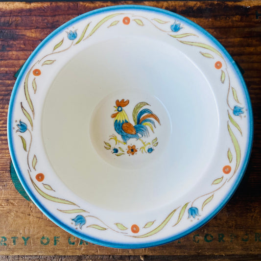 【USA vintage】Metlox Poppytrail California ROOSTER Serving Bowl