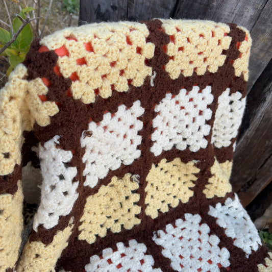 【USA vintage】granny blanket square
