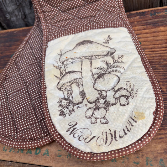 【USA vintage】mushroom kitchen mitten