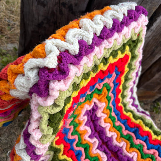 【USA vintage】rug mat colorful