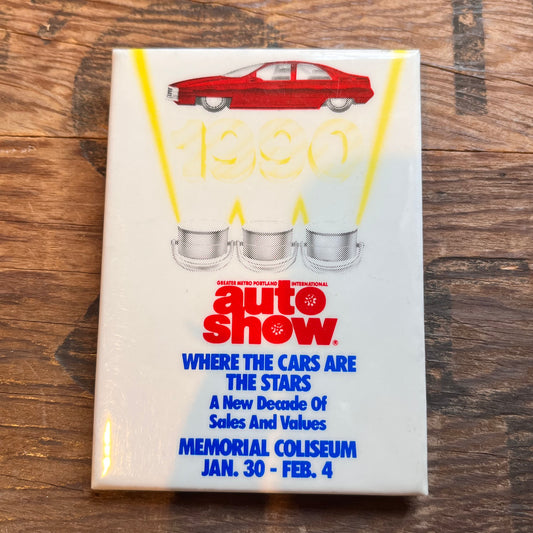【USA vintage】缶バッジauto show