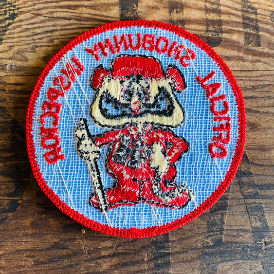 【USA vintage】ワッペン おじさん ブルー