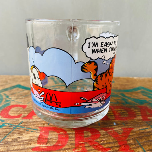 【1978 USA vintage】マクドナルド ガーフィールド グラス ボート