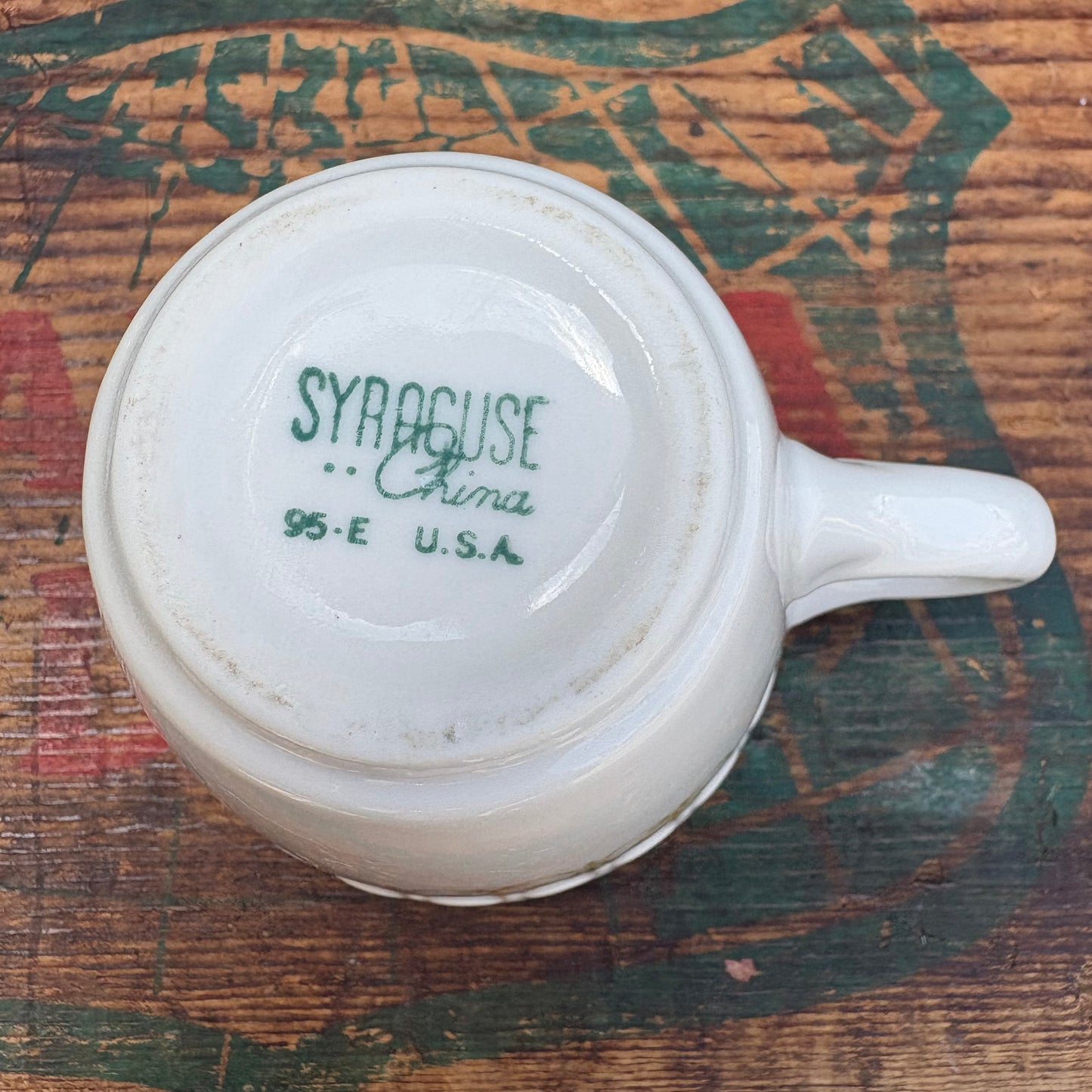 【1960s USA vintage】SYRACUSE CHINA mug cup