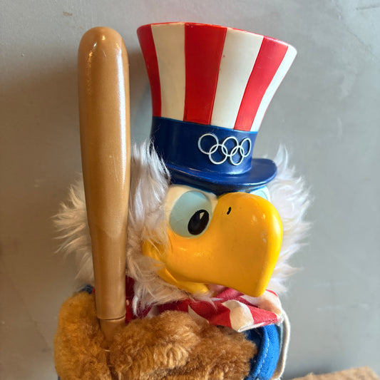 【1980s USA vintage】 LA Olympic “Eagle Sam” Plush Doll