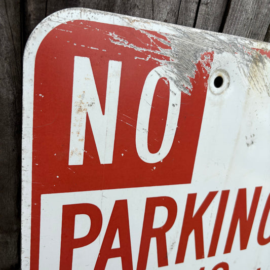 【USA vintage】NO PARKING road sign