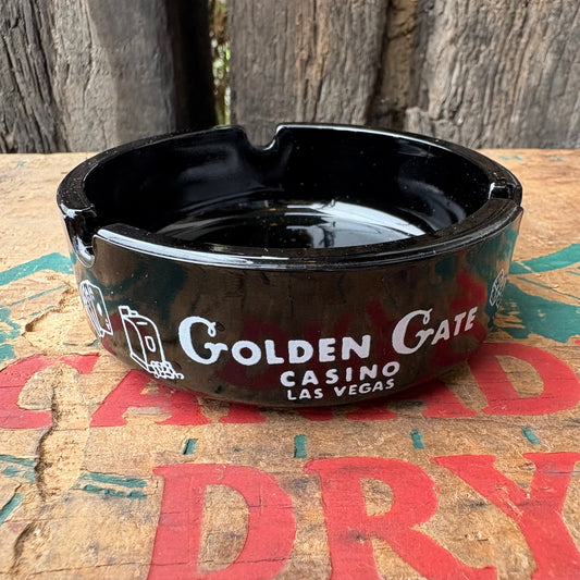 【USA vintage】advertising ashtray GOLDEN GATE