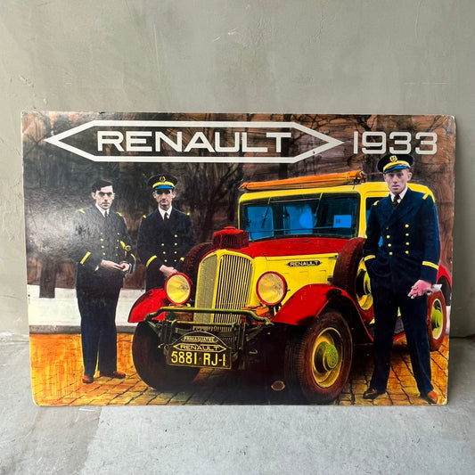 【vintage】Renault 1933 アートスチレンボード