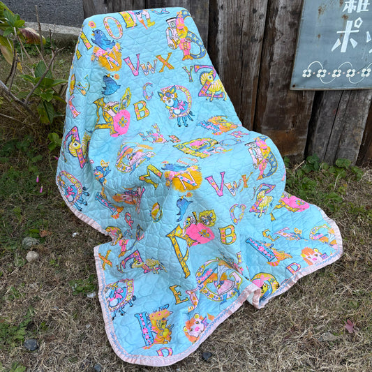 【USA vintage】baby quilt