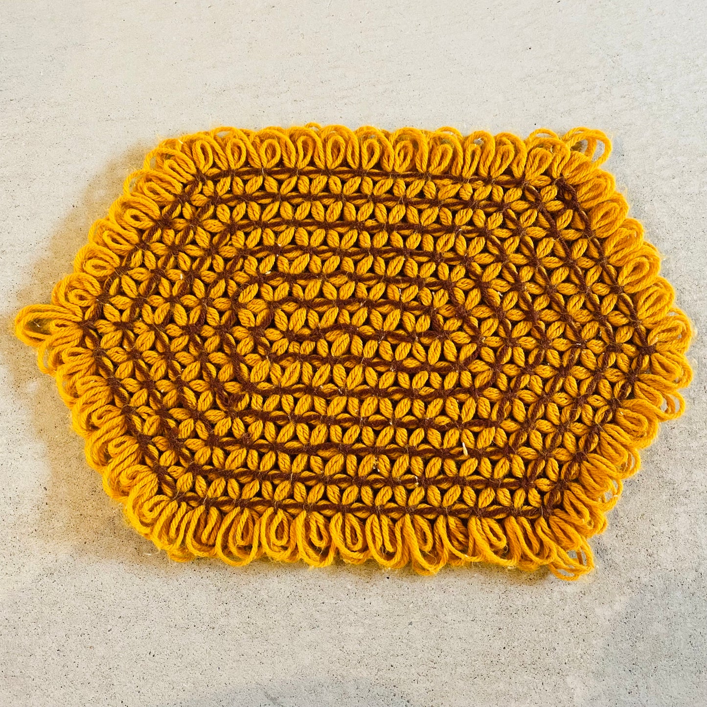 【USA vintage】granny mini rug