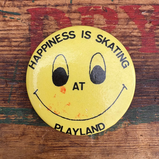 【USA vintage】PINBACK BUTTON smiley 缶バッジ