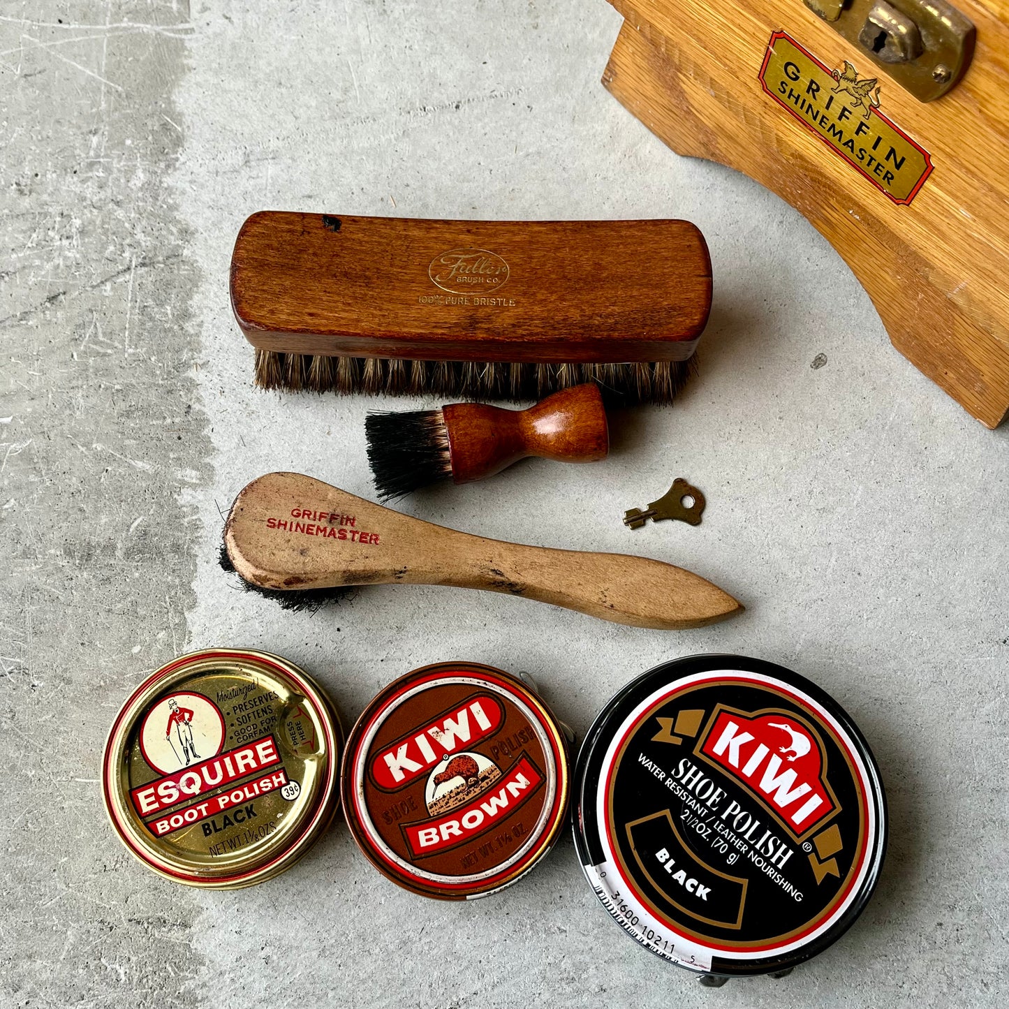 【USA vintage】Griffin Shoe Shine Box