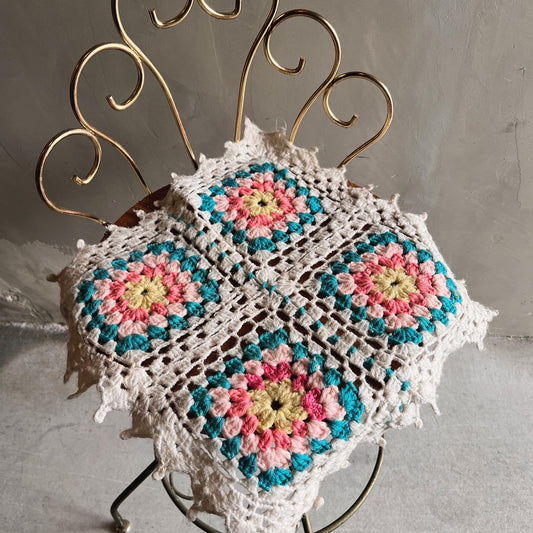 【USA vintage】Granny Square Mini Rug