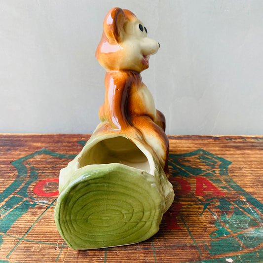 【1950s USA vintage】bear planter