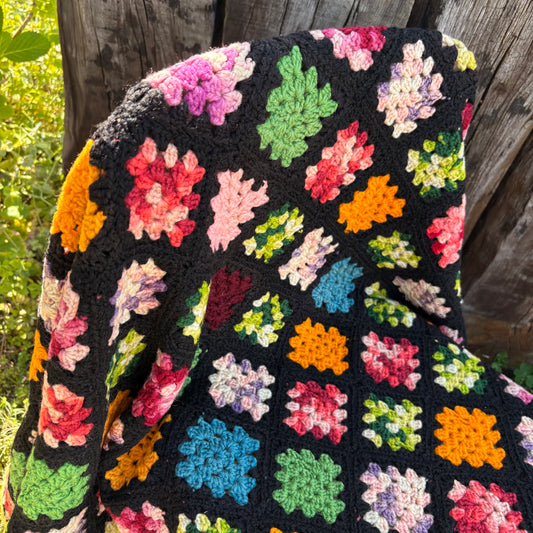 【USA vintage】Granny Square Blanket