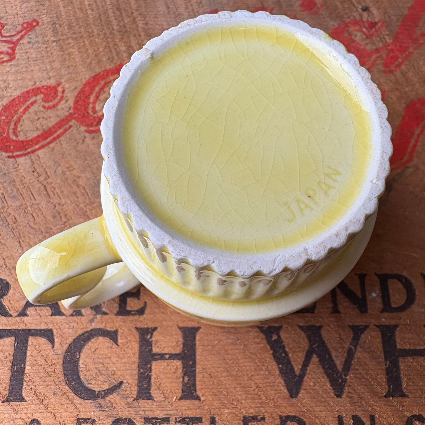 【1970s JAPAN Vintage】mugcup Yellow