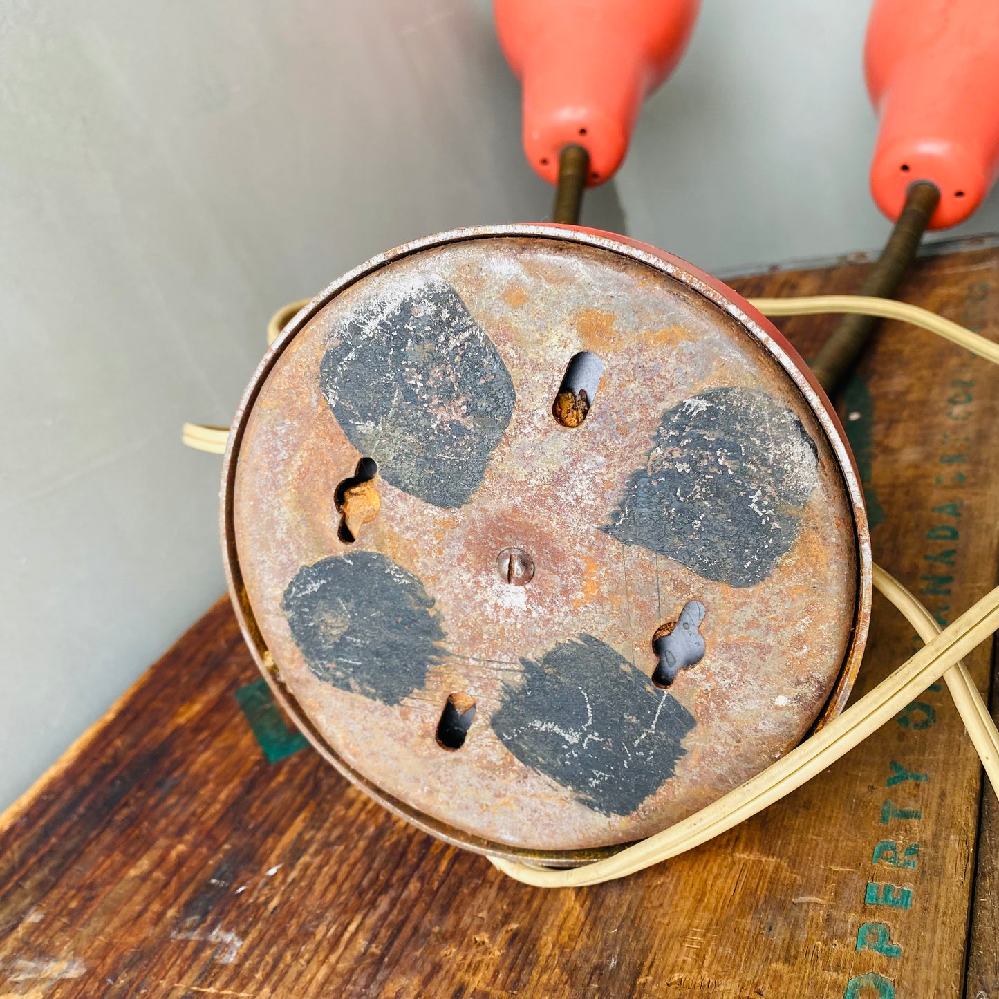 【1950s USA vintage】mid-centuryflower table lamp