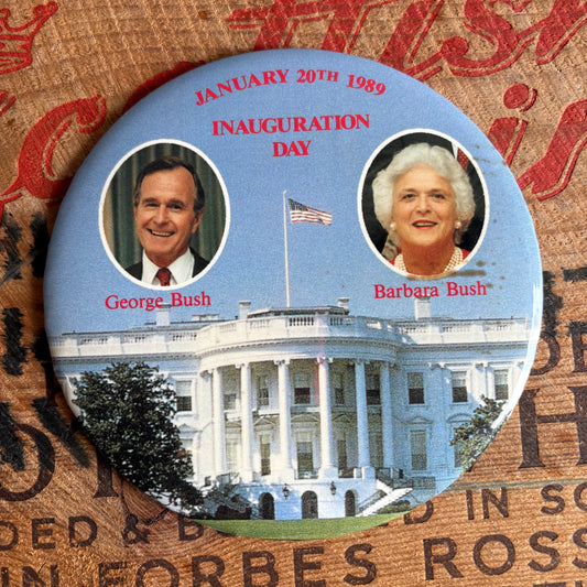 【1980s USA vintage】George Bush Pinback Badge