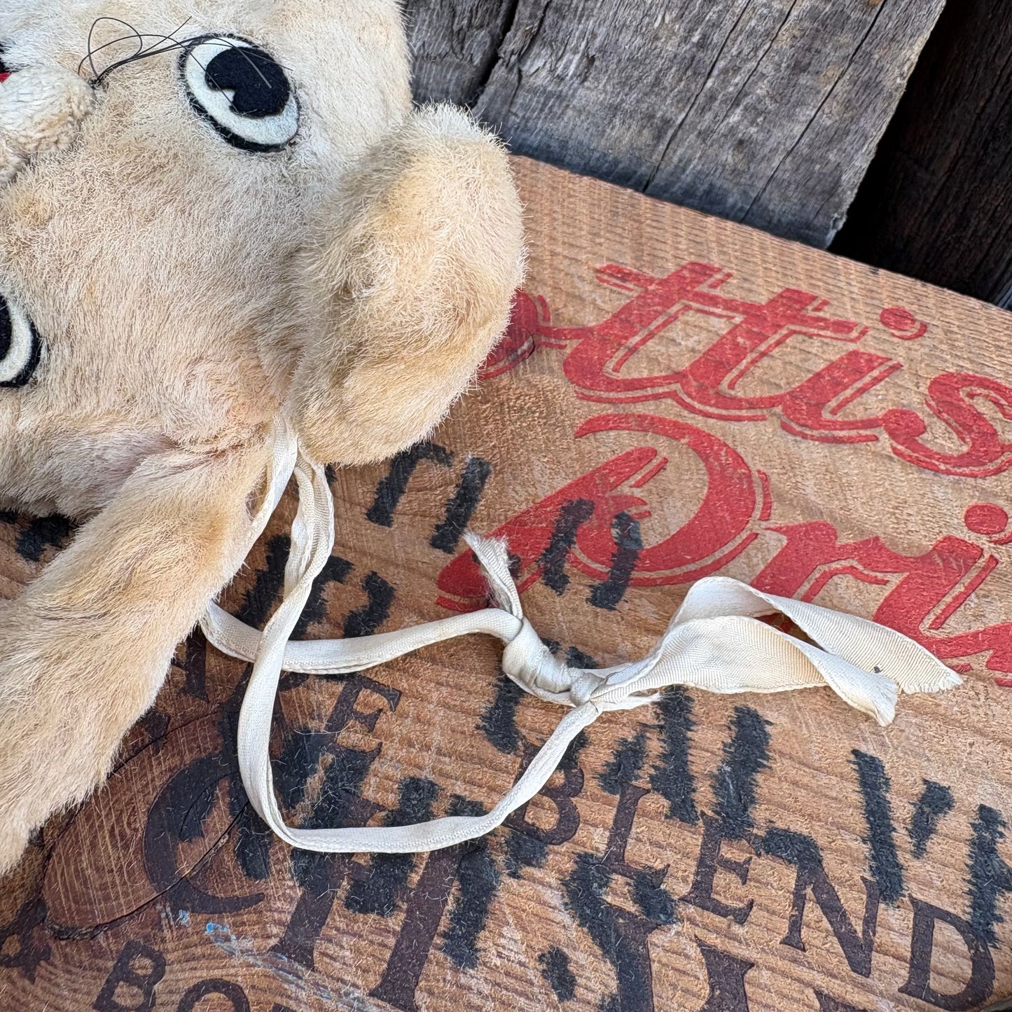 【1950s-1960s USA vintage】KA-KLAR Bunny Music Plush Ornament