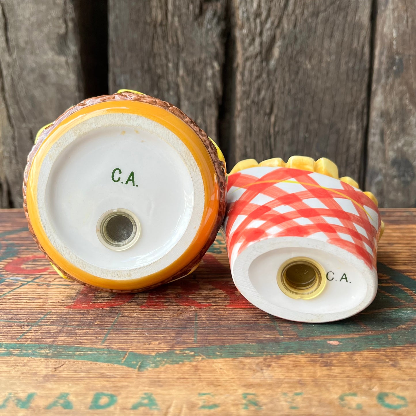 【USA vintage】Salt & Pepper burger & french fries