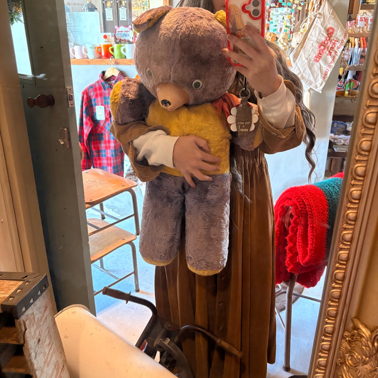 【1950s USA Vintage】 rubber face teddy bear