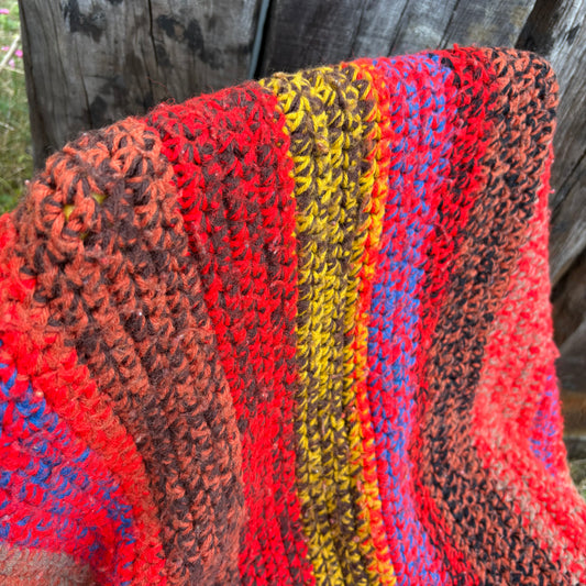 【USA vintage】granny blanket rug