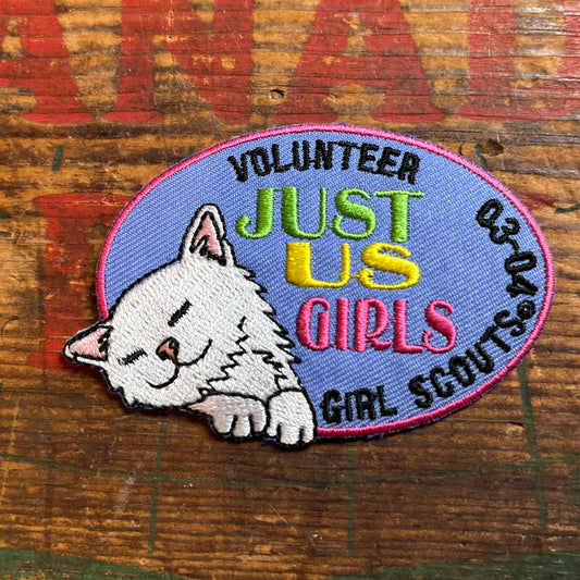 【USA vintage】ワッペン JUST US GIRLS ガールスカウト