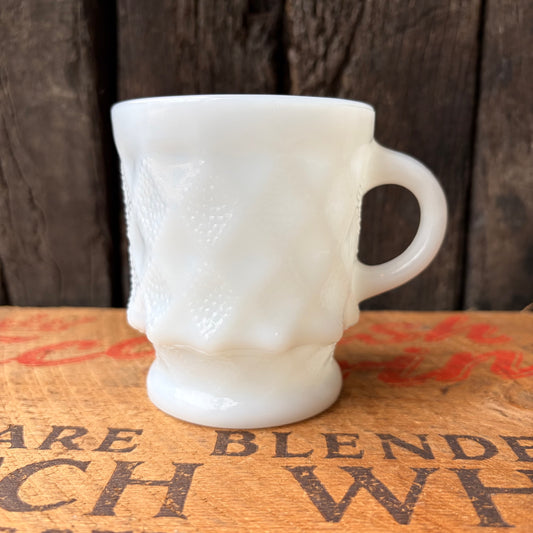 【1960s-1976 USA vintage】Fire-King Kimberley mug White