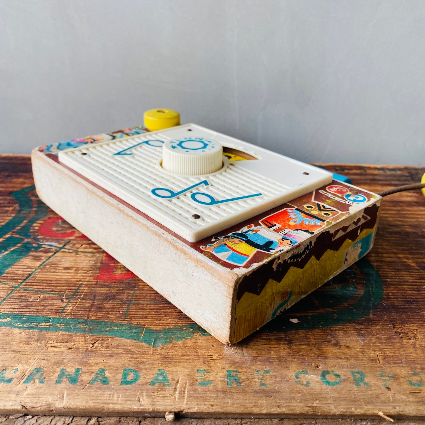【1961 USA vintage】FISHER・PRICE TOYS TV-RADIO