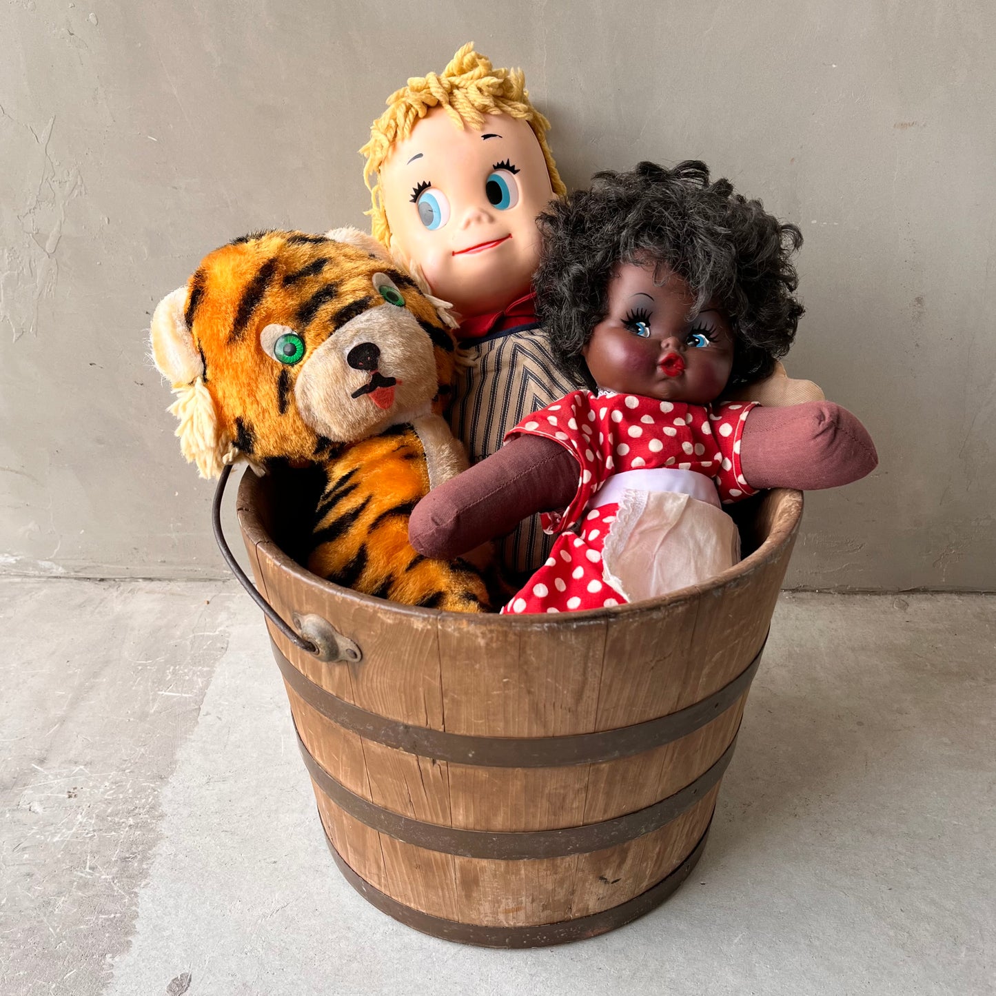 【USA 1950s】Wooden Bucket