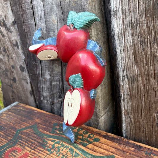 【USA Vintage】 HOMCO Apple Ribbon Wall deco