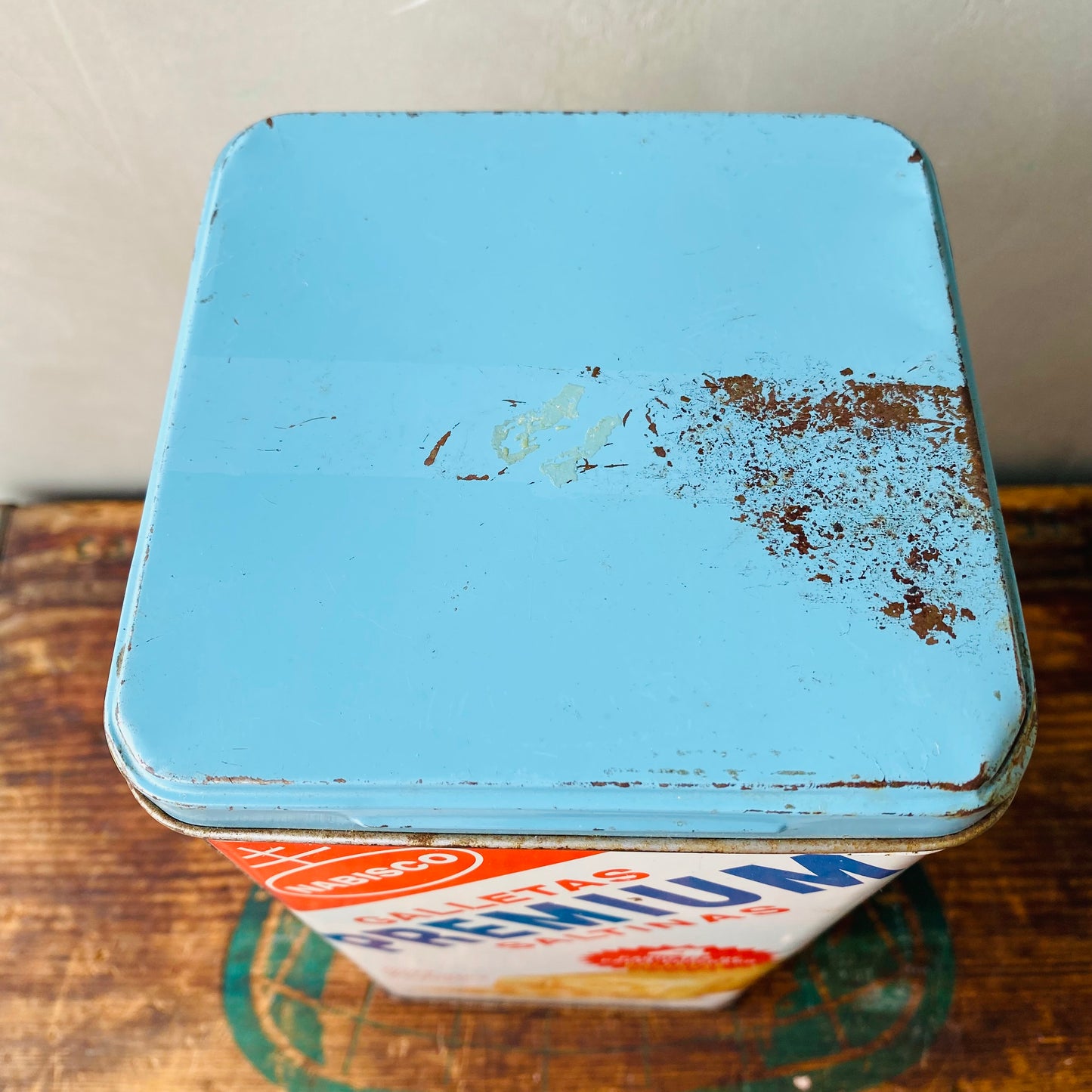 【1969 USA vintage】NABISCO PREMIUM SALTINAS TIN CAN
