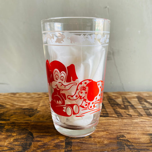 【1950s USA vintage】スワンキースウィッグ グラス 鳥とゾウ