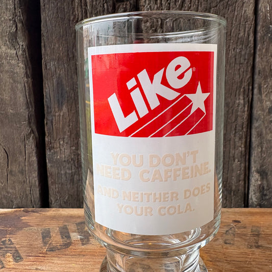 【1980s USA vintage】7up LIKE COLA glass 2