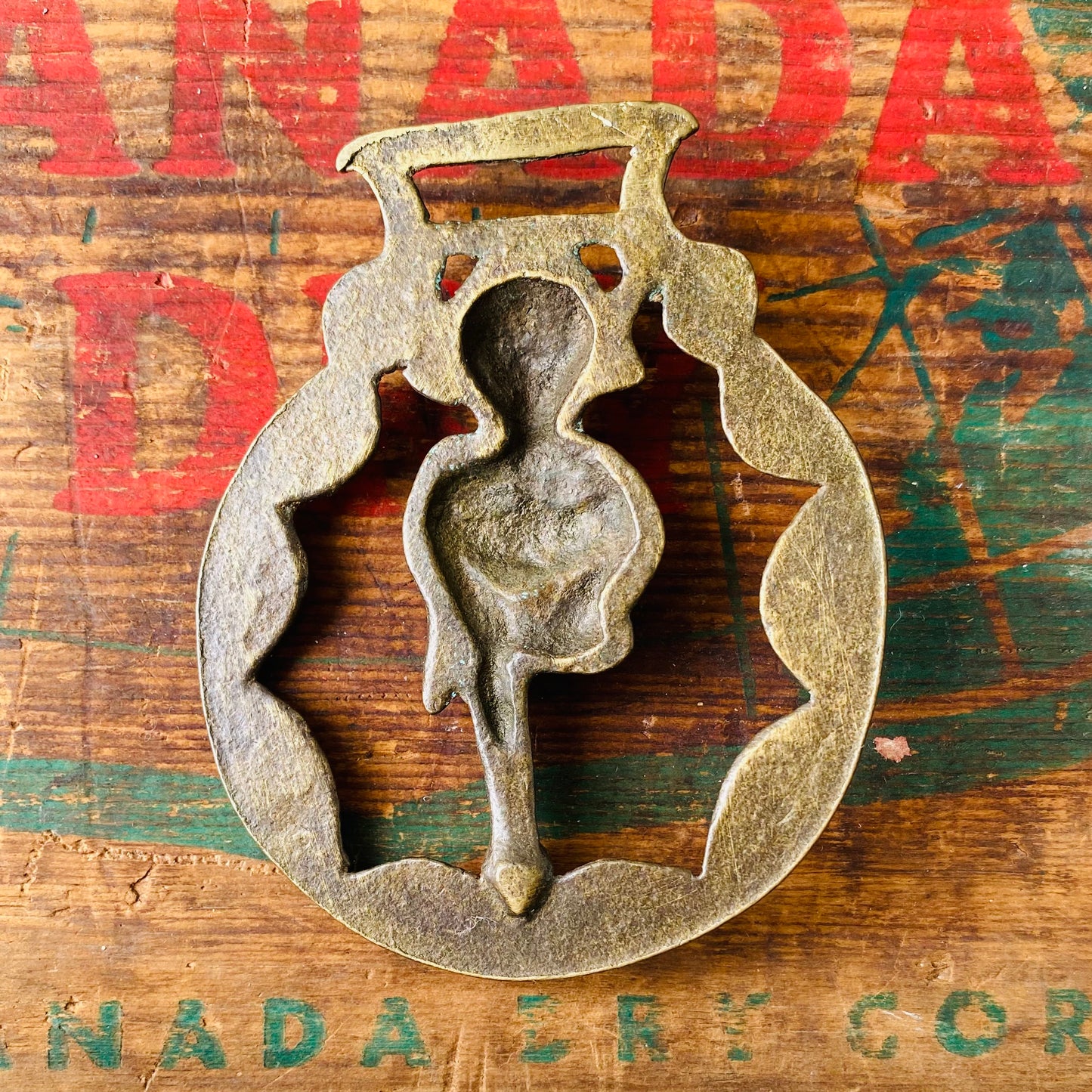 【vintage】horse brass デビル