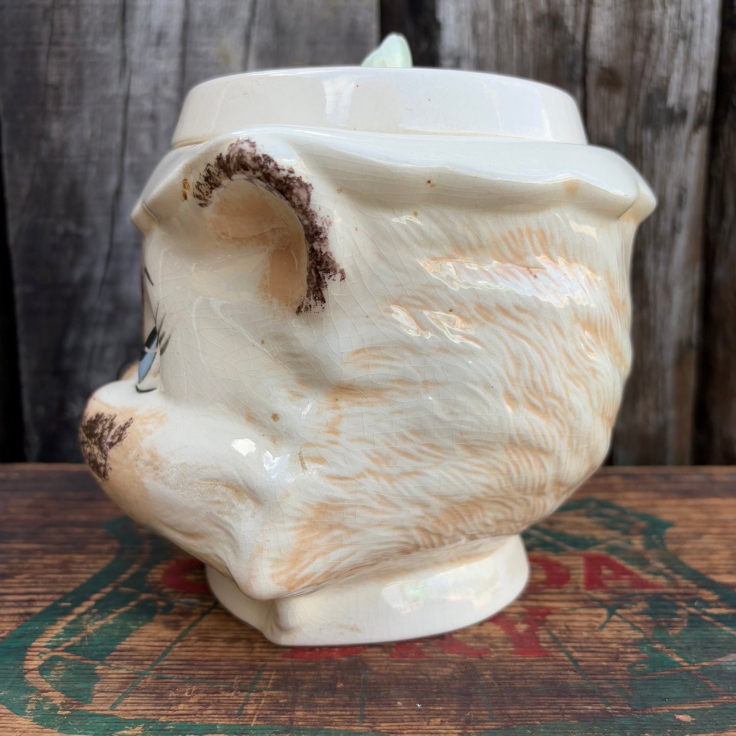 【1970s USA vintage】LEFTON CAT Cookie jar