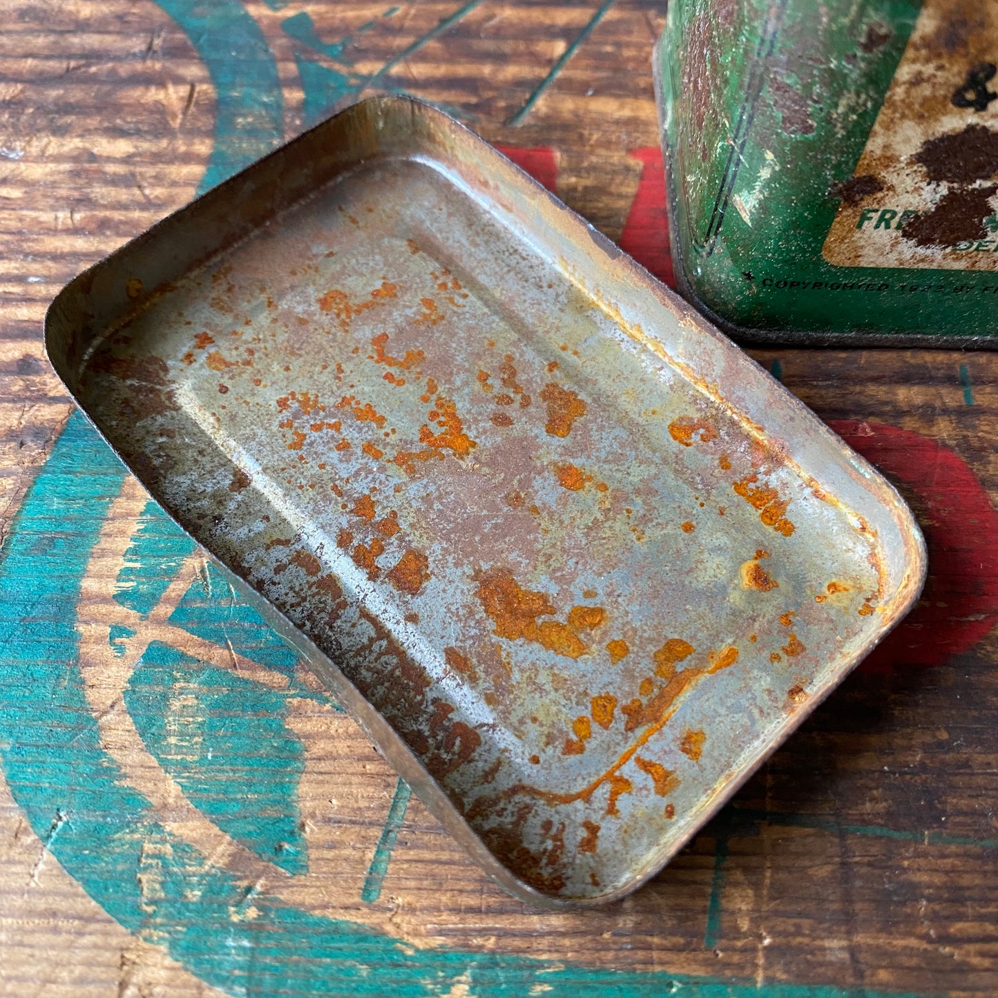 【1940s USA vintage】tin can POLISH CLOTH