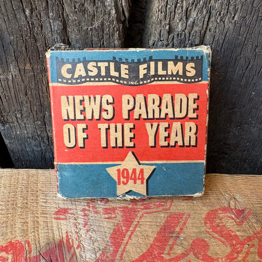 【1940s USA vintage】CASTLE FILMS NEWS PARADE OF THE YEAR 1944 8mm Film