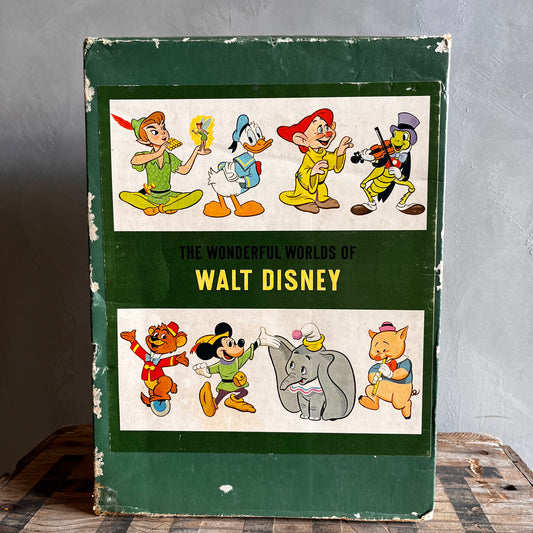 ▶︎▶︎SALE▶︎▶︎ 【1965 vintage】The Wonderful Worlds Of Walt Disney Book Box Set 4