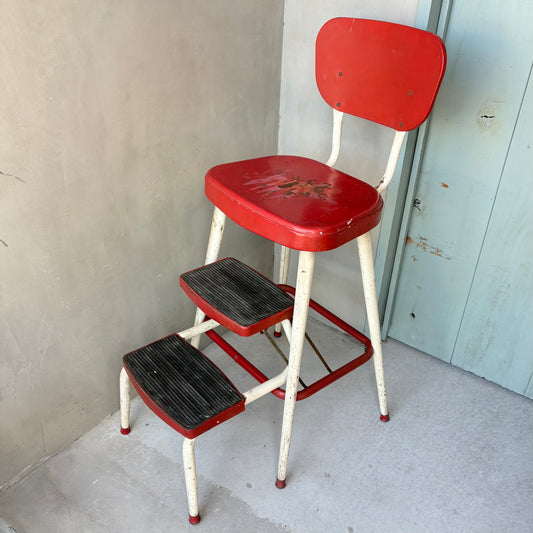 【1950s USA vintage】AMES MAID Step Stool Chair