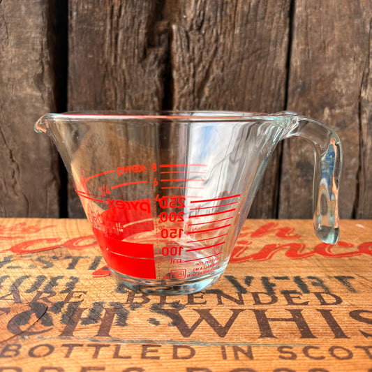 【1990s USA vintage】PYREX 1Cup Glass Measuring Cup 250ml