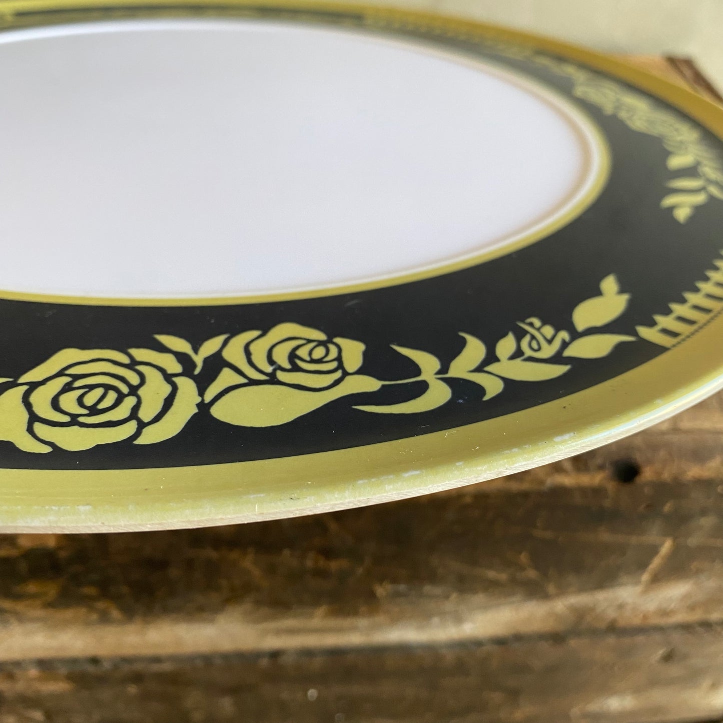 【USA vintage】KMC LOS ANGELES Rose plate