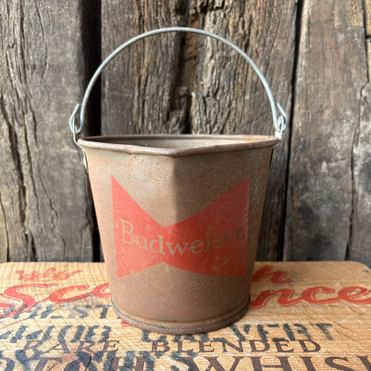 【1970s USA vintage】Budweiser Advertising Metal Bucket