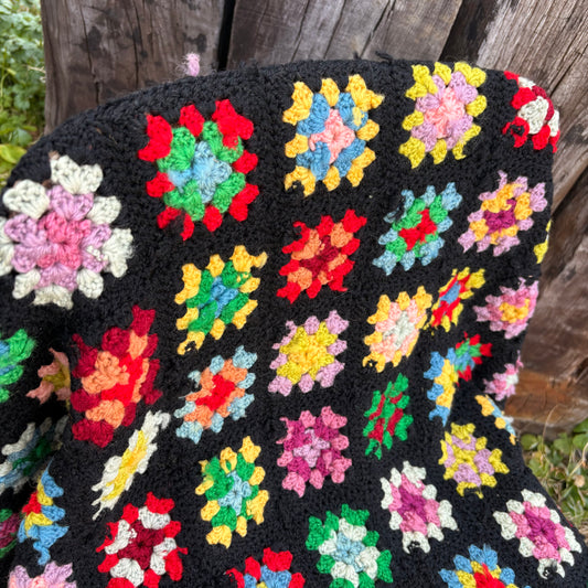 【USA vintage】Granny Square Blanket