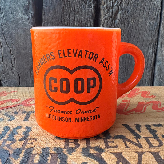 【USA vintage】 COOP Hazel Atlas mug orange