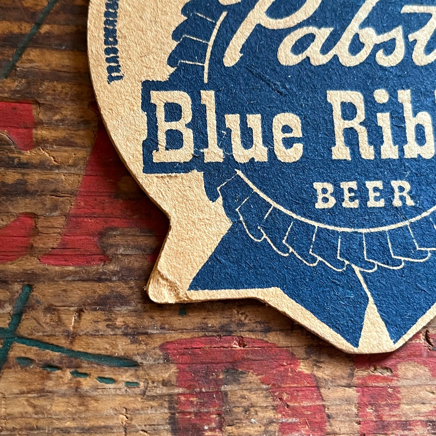 【USA vintage】Paper Coaster Blur Ribbon