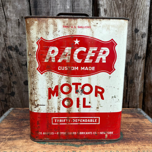 【USA vintage】RACER CUSTOM MADE MOTOR OIL CAN