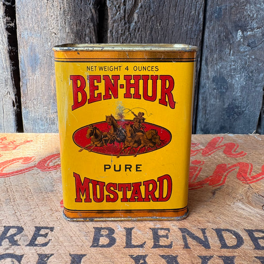 【1950s USA vintage】BEN-HUR Spice Tin Cans