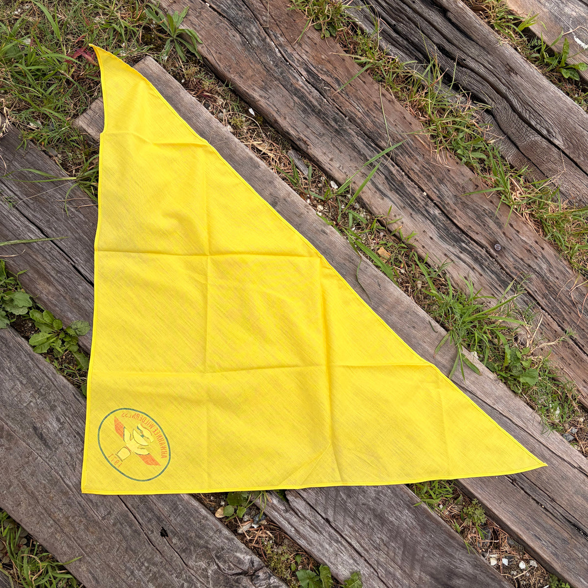 【1970s USA vintage】AHWAHNEE WILDERNESS 1971 Boy Scout Neckerchief